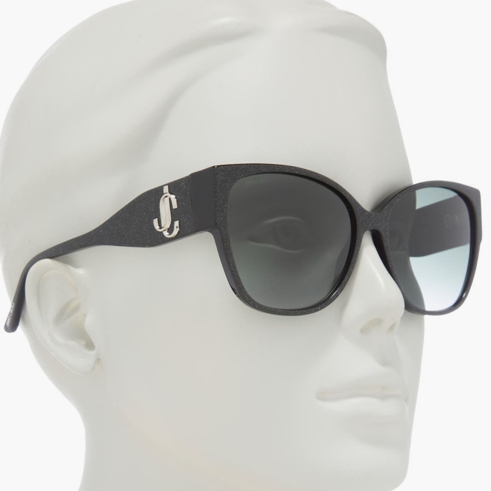 Jimmy Choo 58 mm Shays Rectangle Sunglasses. - Picture 4 of 13
